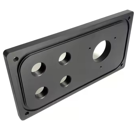 Aluminum Sealing Plate Black Anodized Custom CNC Machined