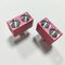 Counterbore 4 Axis CNC Machining Aluminum Parts with Pink Color Sandblasted Anodized