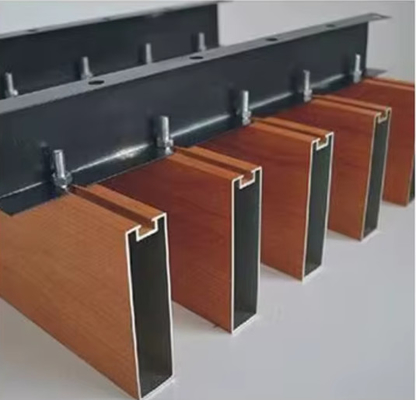 Indoor Aluminum Suspended Ceiling Fashion Aluminium Wood Grain Ceiling