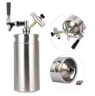 Logo Custom 2l 3.6l 4l 5l 10l Stainless Steel Portable Large Container Beer Barrel Keg Whisk Set