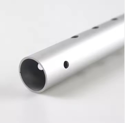 Custom 6061 6063 T5 T6 Anodized Cnc Machining Punched Perforated Aluminum Round Tube Pipe For Retractable Folding Stool