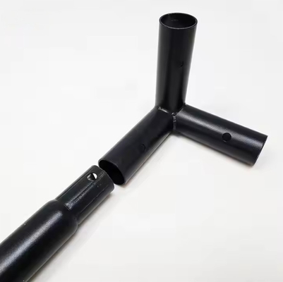 Custom 6061 6063 T5 T6 Anodized Cnc Machining Punched Perforated Aluminum Round Tube Pipe For Retractable Folding Stool
