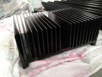 CNC Machining Extruded Heat Sink Akzo Nobel Powder Painting for Truck Lamp