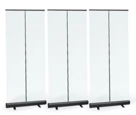 Portable Double-Sided Roll-Up Banner Display Lightweight Aluminum Frame for Trade Shows Events & Promotions