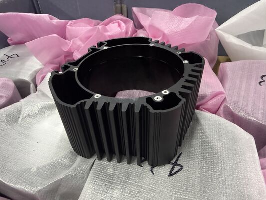 Custom 6063 Aluminum Heat Sink Extrusion Profile OEM CNC Machining Anodized Industrial Heatsink Manufacturer