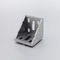 45 Degree Angle Connector T Slot Aluminum Extrusion With Cap 20x20 Corner Bracket