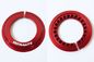 CNC Milling Light Aluminum Alloy Flywheel Cover Red Anodized with Laser Engraving LOGO
