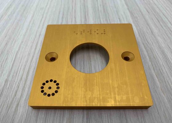 Yellow Surface Custom Grain 6003 Aluminum Cnc Machining Parts