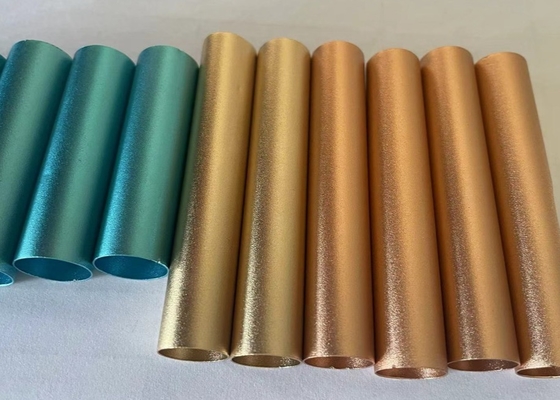 0.8mm Cold Drawing Aluminum Round Tube With Color Anodizing Matt Surface Pipe